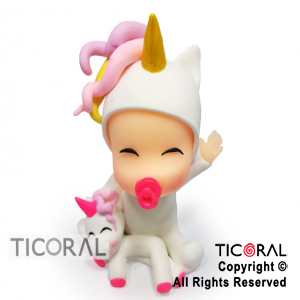 ADORNO CRY BABIES UNICORNIO A. PORCELANA FRIA x 1